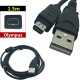 Olympus uyumlu dijital fotoğraf makina kablosu CB-USB5/CB-USB6 12 P USB 12 pin kablo