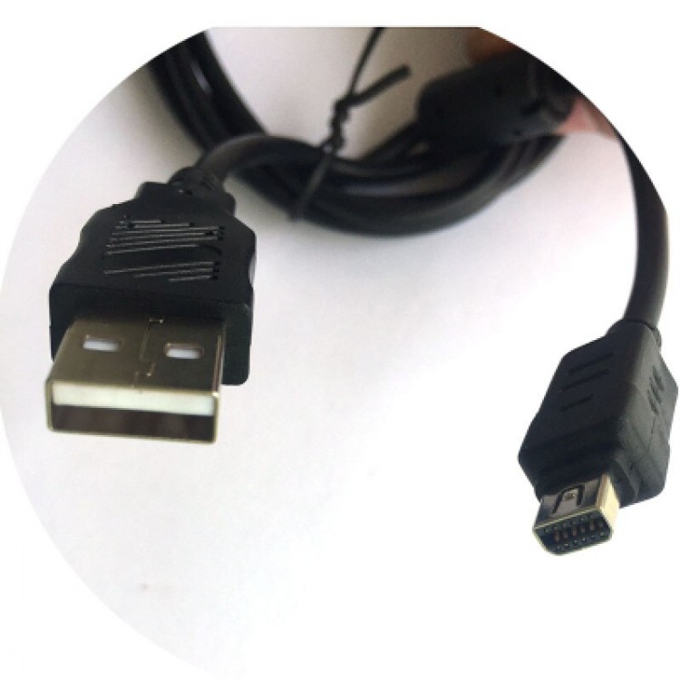 Olympus uyumlu dijital fotoğraf makina kablosu CB-USB5/CB-USB6 12 P USB 12 pin kablo