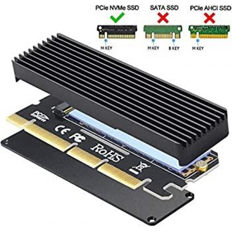 PCIe X16/X8/X4 m.2 ssd nvme ssd çevirici Kart Alüminyum soğutuculu çevirici PCIe X16/X8/X4 m.2 ssd nvme ssd çevirici Kart Alüminyum soğutuculu çevirici