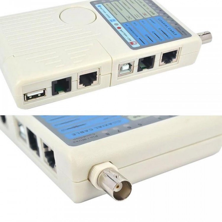 Profosyonel kablo test cihazı rj45 rj11 test bnc test