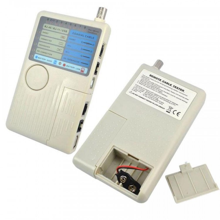 Profosyonel kablo test cihazı rj45 rj11 test bnc test