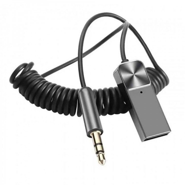 Aux Bluetooth Alıcısı Kablosuz Bt Aux Adaptörü spiral kablolu