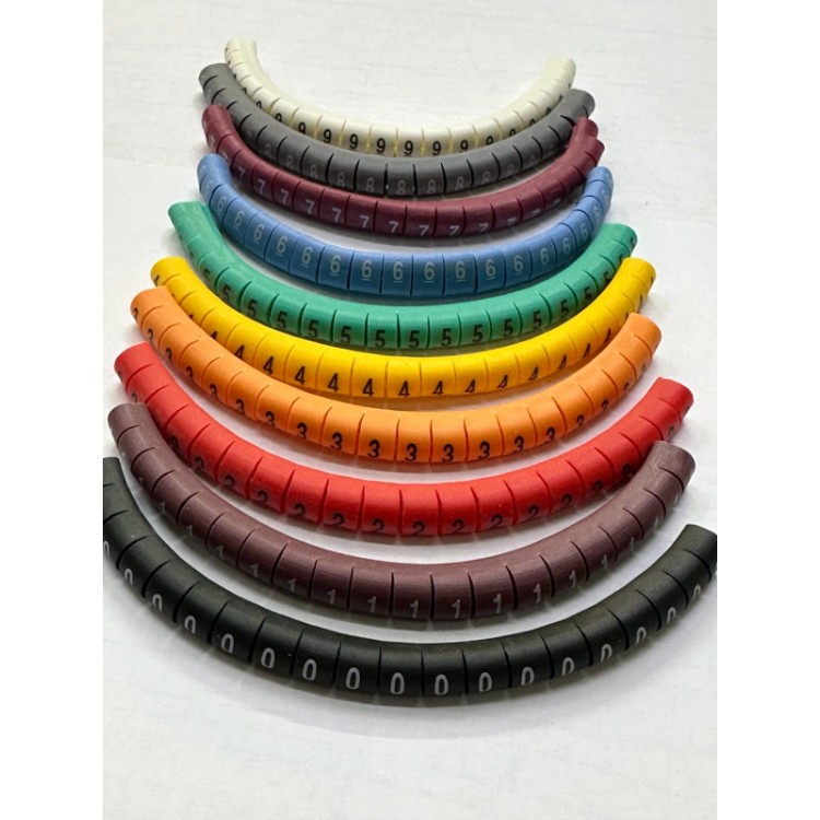 Telefon kablosu etiketi telefon kablosu numaratör telefon kablosu işaretleyici 1.5 mm