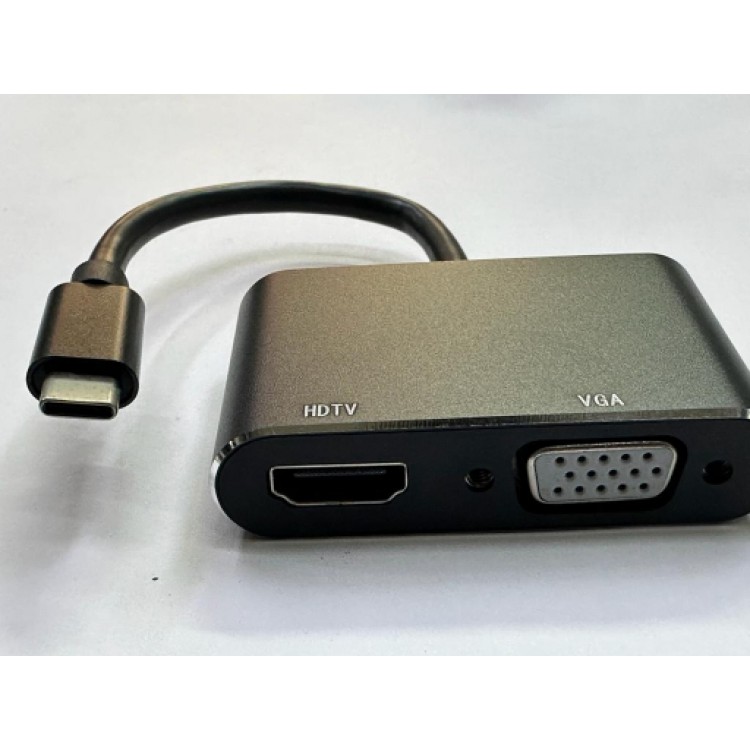 Type-c hdmi vga çevirici type-c vga hdmi çevirici CEP TELEFONLARINA OLMAZ