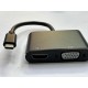 Type-c hdmi vga çevirici type-c vga hdmi çevirici CEP TELEFONLARINA OLMAZ
