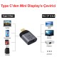 Type C to Mini display çevirici usb c den 8k minidisplay port 1.4 çevirici