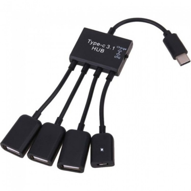 Typec otg type-c hub typec usb çoğaltıcı type-c 3 port usb çoklayıcı