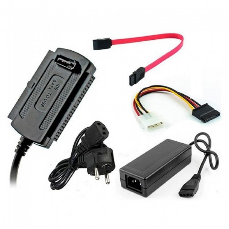 USB 2.0 to ıde-sata 2,5" ve 3,5" harici harddsik kablosu seti combo set