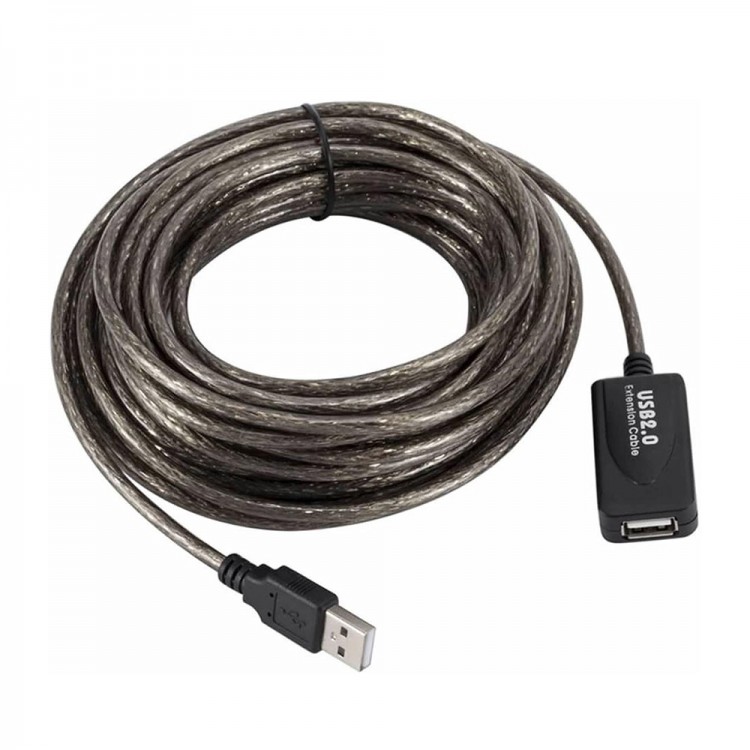 usb 2.0 dişi erkek uzatma kablosu güçlendirilmiş chipli extension kablo 5m