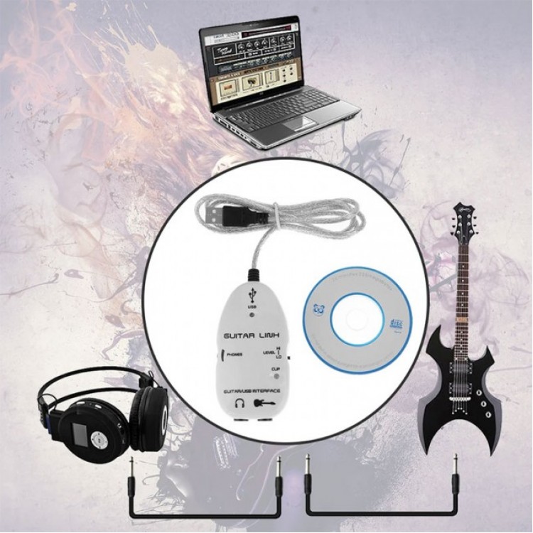 Usb guitar kablo usb guitar link kablosu gitar usb kablo
