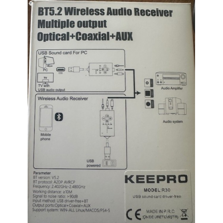 Usb ses kartı usb optik çevirici usb coaxial çevirici r30