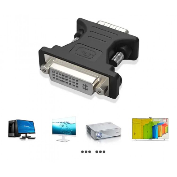Vga dvi çevirici vga erkek dvi dişi 15 pin vga  erkek 24+5 dişi dvi çevirici
