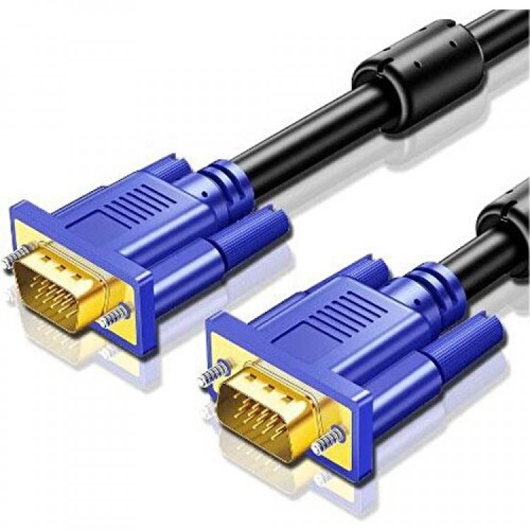 vga gold kablo vga 15 pin erkek erkek gold görüntü kablosu 50 metre