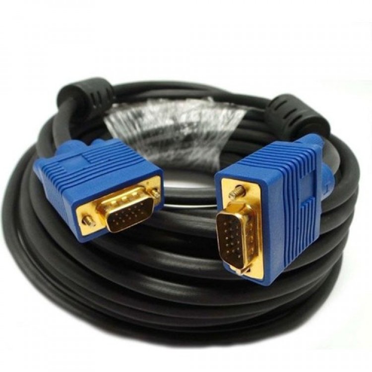 vga gold kablo vga 15 pin erkek erkek gold görüntü kablosu 50 metre