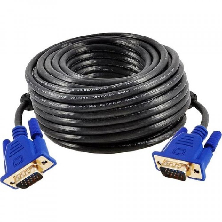 vga gold kablo vga 15 pin erkek erkek gold görüntü kablosu 50 metre