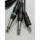 1.5 metre 3.5 mm stereo erkek 2 x 6.3 mm mono kablo amfi kablosu 1.5 metre 3.5 mm stereo erkek 2 x 6.3 mm mono kablo amfi kablosu