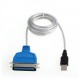 1.5 metre usb ieee 1284 kablo usb 36 pin centronics yazıcı kablosu