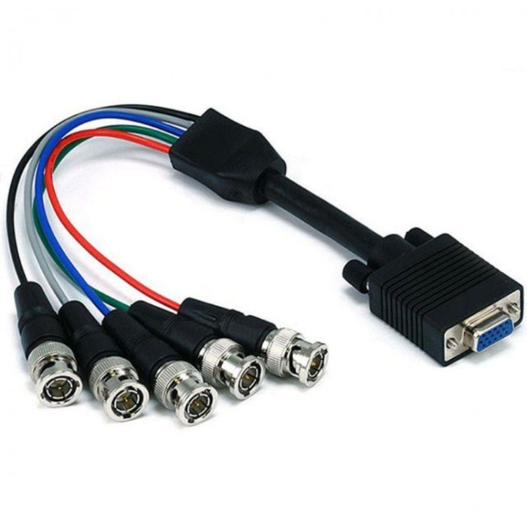 1.5 metre vga to 5 bnc kablo