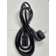 1.8 metre oluklu power kablo c15 power kablo 3x0.75 mm power kablo