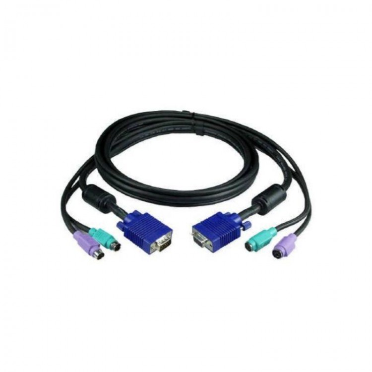 1.8 metre ps2 kvm switch kablosu vga dişi erkek kvm switch kablosu