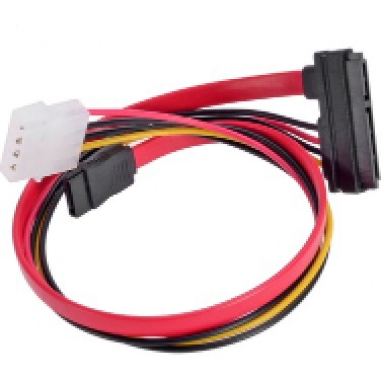 22 pin sata data power 7 pin sata molex power kablo 50cm