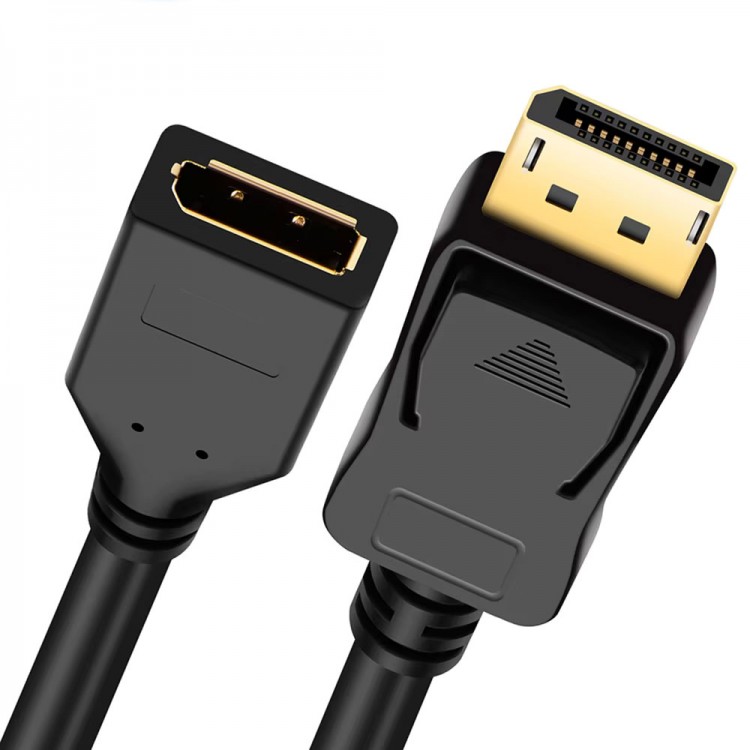 DisplayPort uzatma kablosu erkekten dişiye DisplayPort bağlantı Kablosu 1m DisplayPort uzatma kablosu erkekten dişiye DisplayPort bağlantı Kablosu 1m