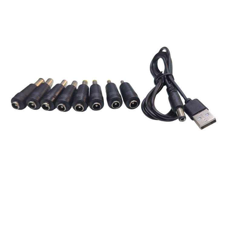 Usb kablo + 8'li notebook adaptör ucu seti