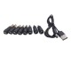 Usb kablo + 8'li notebook adaptör ucu seti