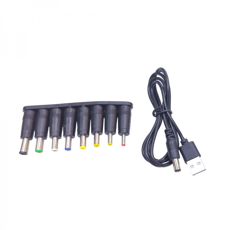 Usb kablo + 8'li notebook adaptör ucu seti