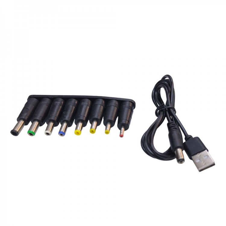 Usb kablo + 8'li notebook adaptör ucu seti