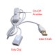 Usb 2.0 Dişi Erkek On Off Açma Kapama Anahtarlı Uzatma Kablosu 1m