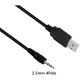 1 metre usb to 2.5 mm aux kablo kameralı kol saati kablosu