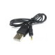 1 metre usb to 2.5x0.7 mm usb güç kablosu usb 2.5 mm 0.7 mm çevirici kablo