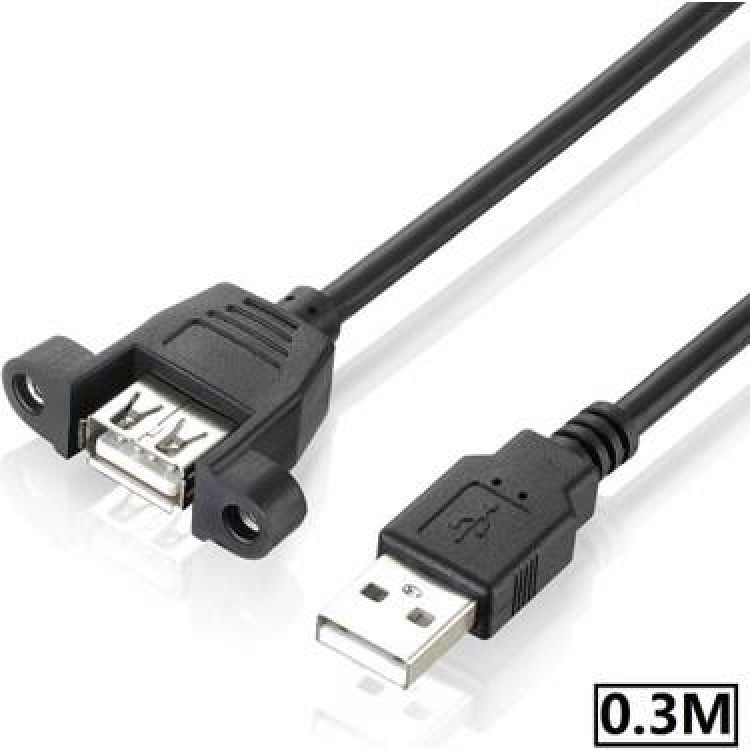 1 metre vidalı usb uzatma kablosu montaj tipi usb uzatma kablosu 1 metre