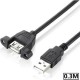 1 metre vidalı usb uzatma kablosu montaj tipi usb uzatma kablosu 1 metre