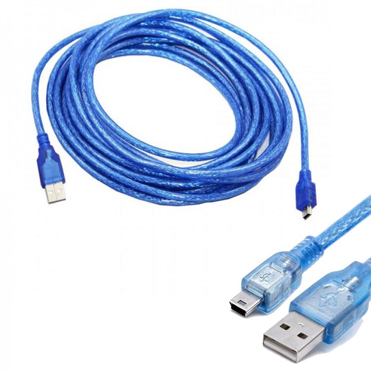 Usb 2.0 to mini usb 5 pin şarj ve data kablosu 10m Usb 2.0 to mini usb 5 pin şarj ve data kablosu 10m