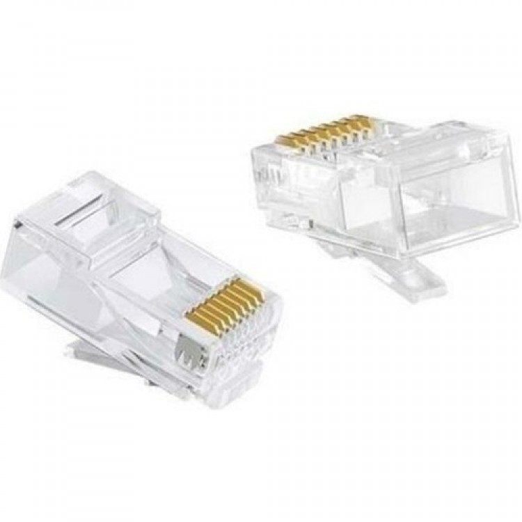 100 adet cat6 konnektör cat6 jack rj45 başlık cat 6 başlık