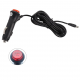 12 -24 volt kablolu çakmak şarj aleti 3 metre kablolu çakmak 5.5 mm 2.5 mm şarj aleti
