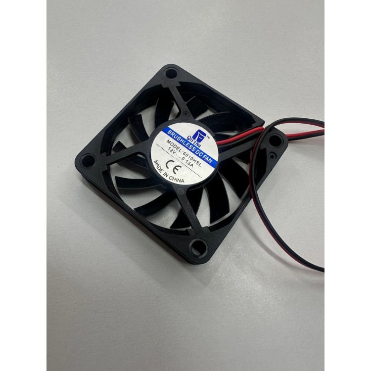 12 volt 6 cm 2 pinli fan 6x6x1 cm 12 volt fan