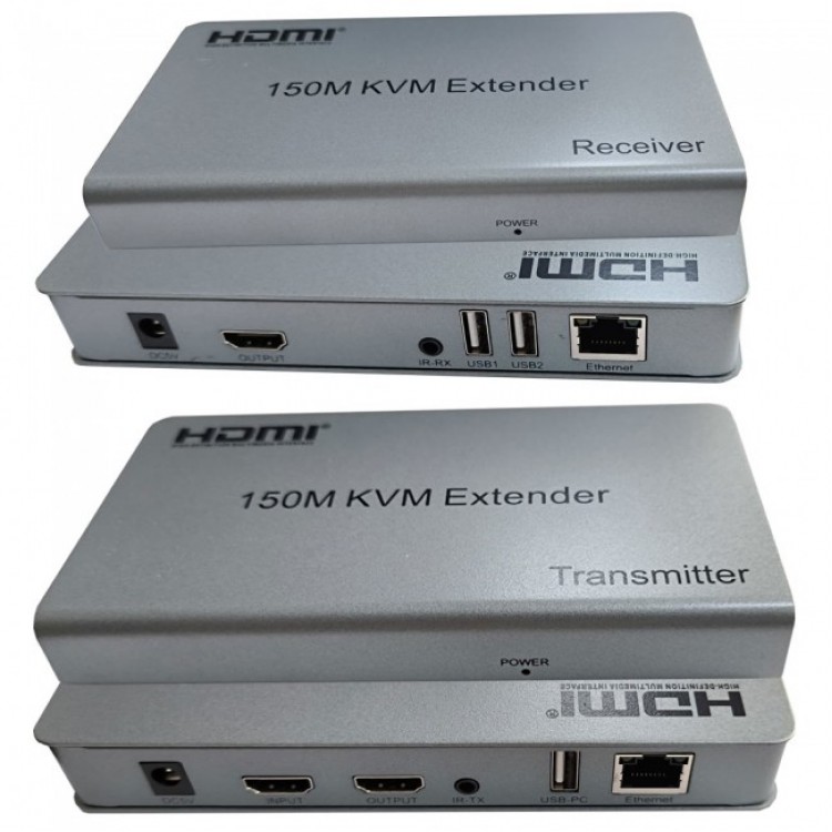 150 metre hdmi kvm extender1080P CAT5e Cat6 audio video alıcı verici