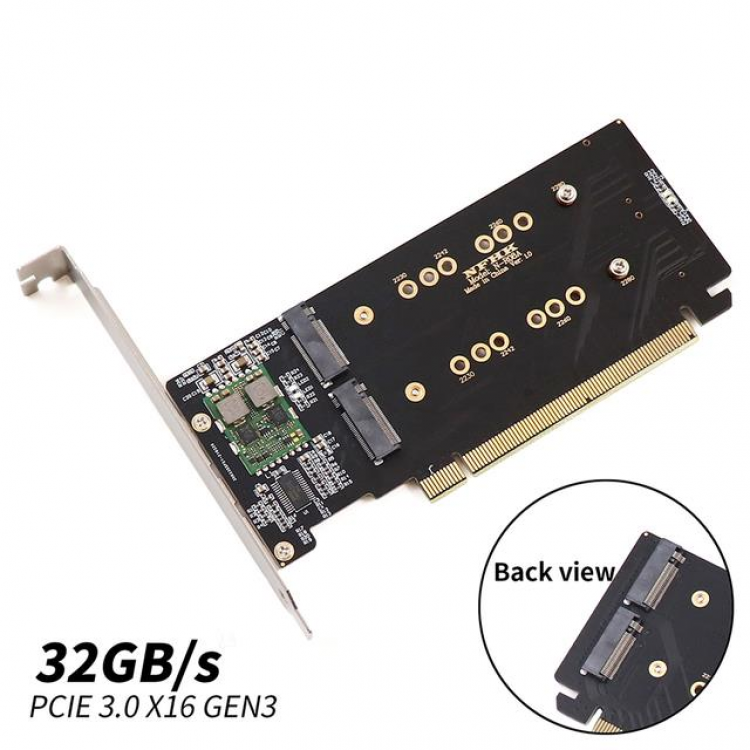 16x 2 port nvme çoğaltıcı 16x nvme raid kart dual 2x nvme 16x 2 port nvme ssd çoğaltıcı