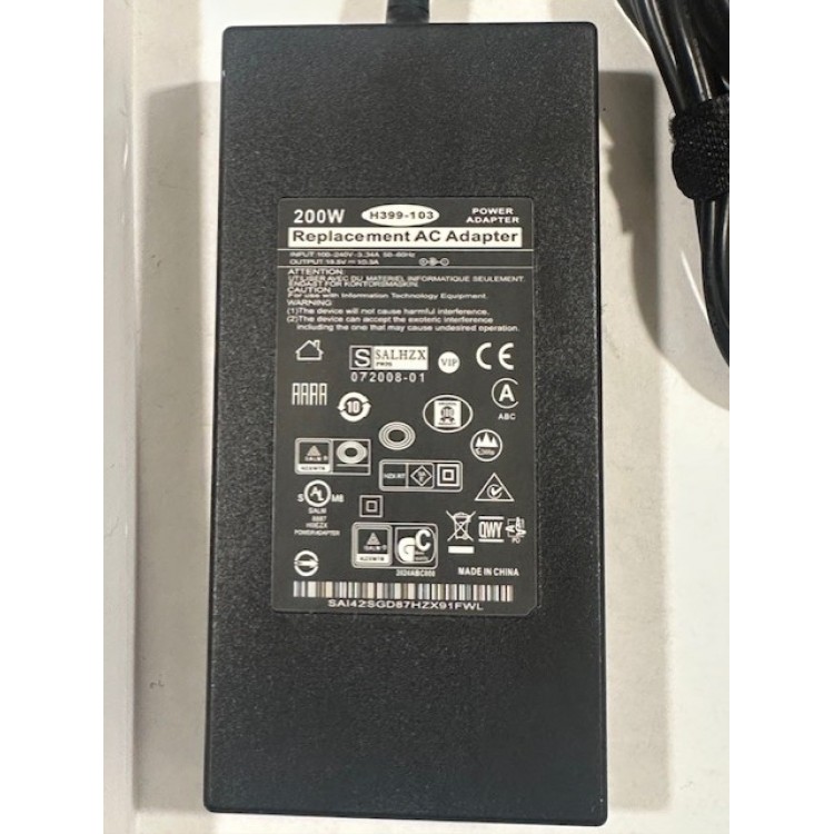 19.5 volt 10.3 amper hp uyumlu notebook adaptör 200 watt 4.5 mm 3.0 mm notebook adaptör