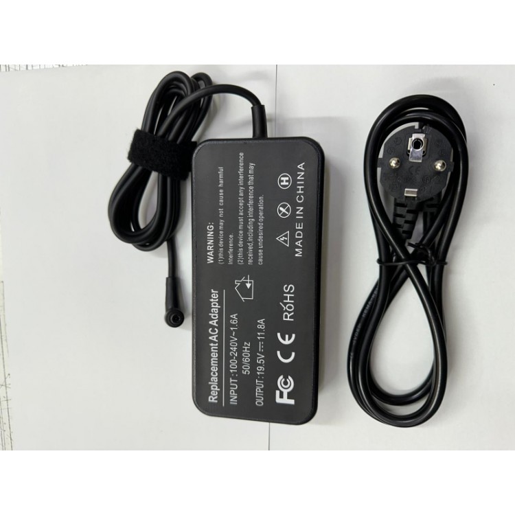 19.5 volt 11.8 amper 6.0 mm 3.7 mm adaptör asus uyumlu adaptör