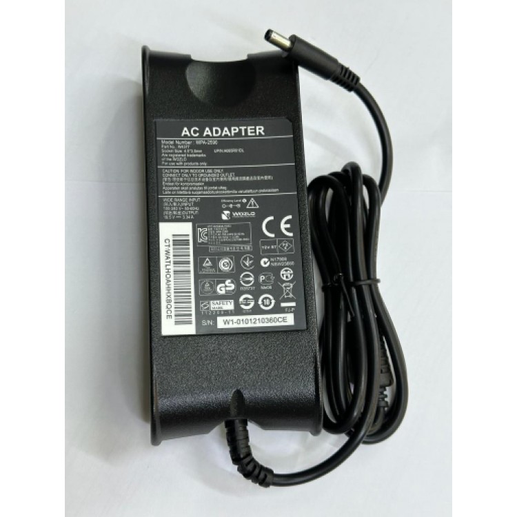 dell ile uyumlu 19.5v  3.34A  4.5 mm 3.0 mm adaptör adaptör ince iğneli adaptör