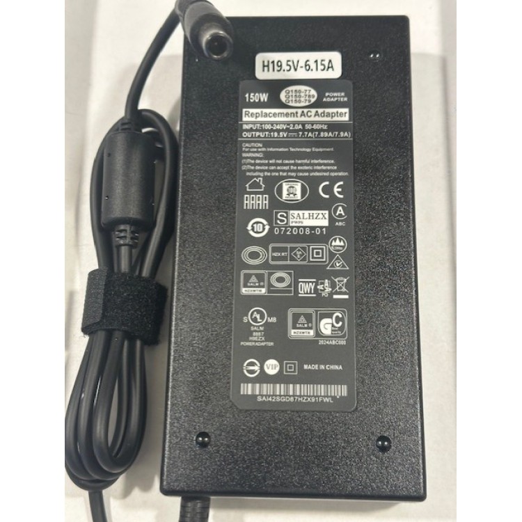 19.5 volt 6.15 amper hp uyumlu adaptör 7.4 mm 5.0 mm 120 watt hp uyumlu adaptör