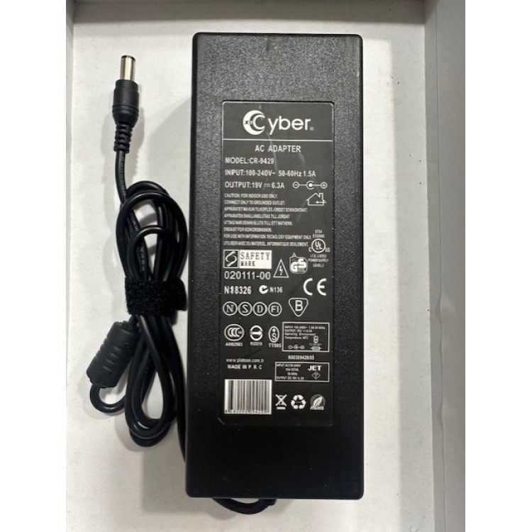 19 volt 6.3 amper adaptör 19 volt 6.3 amper 6.3 mm 3.0 mm adaptör