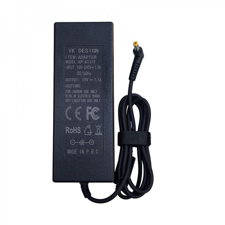 19v 7.1A muadil acer uyumlu notebook adaptörü 5.5mm*1.7mm uçlu adaptör 19v 7.1A muadil acer uyumlu notebook adaptörü 5.5mm*1.7mm uçlu adaptör