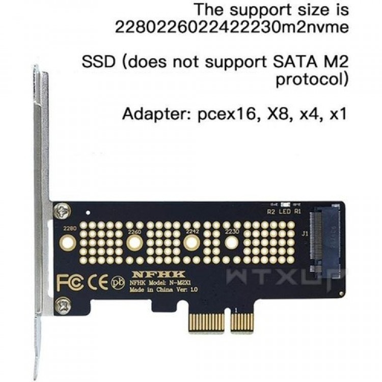 1x PCIE nvme ssd kart nvme ssd anakart bağlantı aparatı 1x PCIE nvme ssd kart nvme ssd anakart bağlantı aparatı