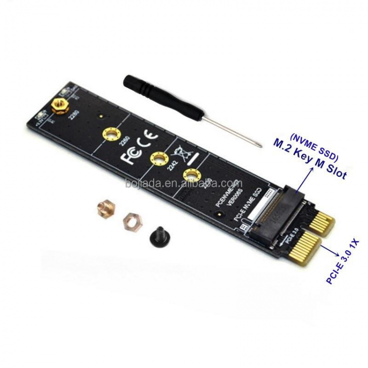 1x nvme ssd bağlantı aparatı pcie 1x nvme ssd adaptörü