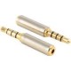 2.5 mm dişi 3.5 mm erkek çevirci  kulaklık mikrofon çevirici 3 çizgi 4 boğum çevirici